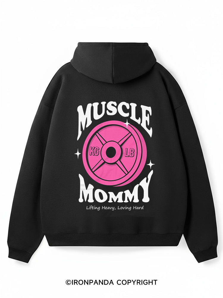 Muscle Mom Premium Fleece Gym Hoodie