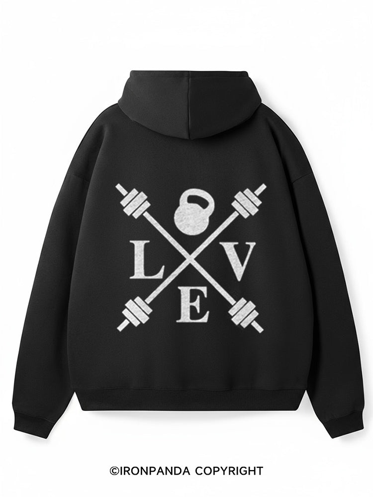 Weightlifting Love Premium Fleece Gym Hoodie