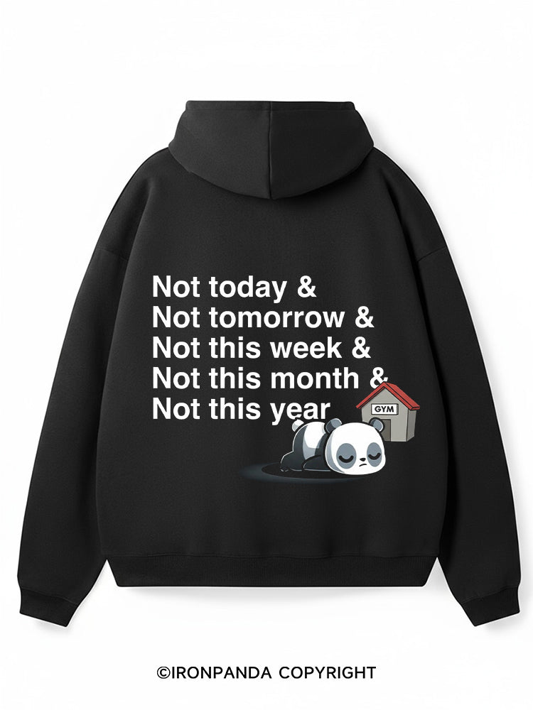 Maybe Another Day Premium Fleece Gym Hoodie