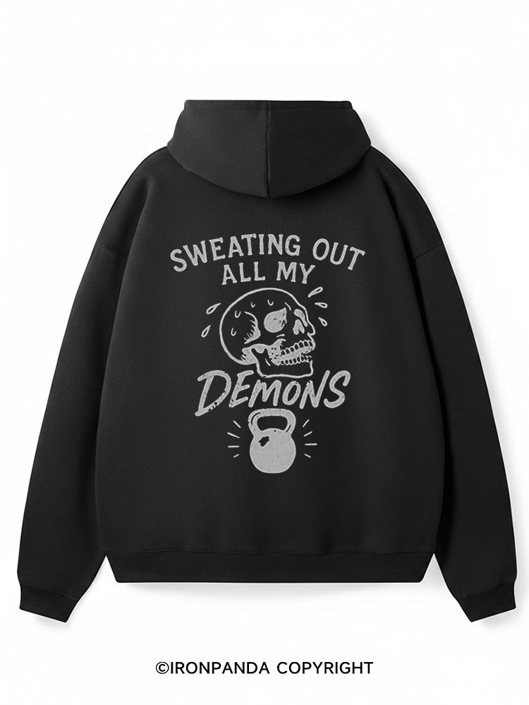 Sweating out all my demons Premium Fleece Gym Hoodie