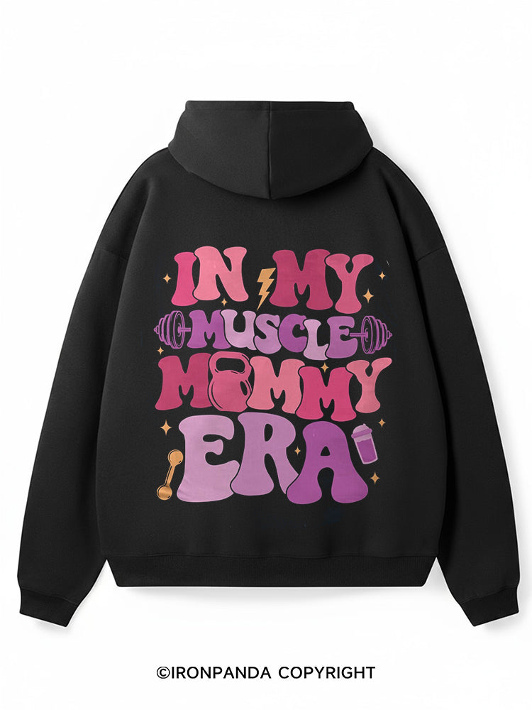 In My Muscle Mommy Era Premium Fleece Gym Hoodie