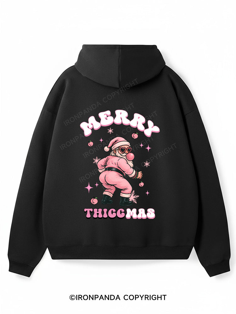 merry thiccmas Premium Fleece Gym Hoodie