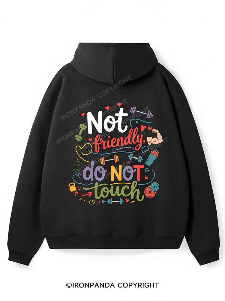 not buiendly do not touch Premium Fleece Gym Hoodie
