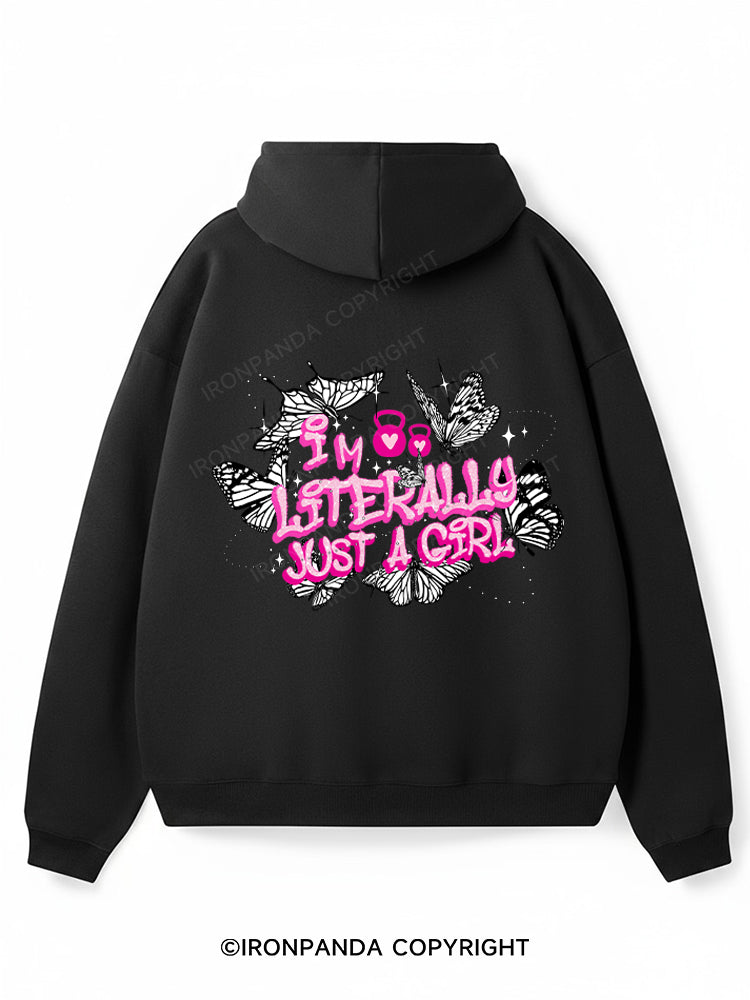 i'm literally just a girl Premium Fleece Gym Hoodie
