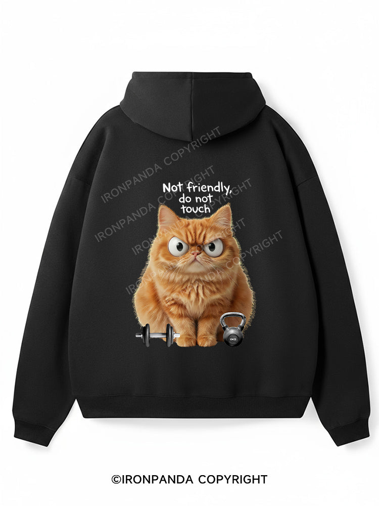 not friendly do not fouch Premium Fleece Gym Hoodie