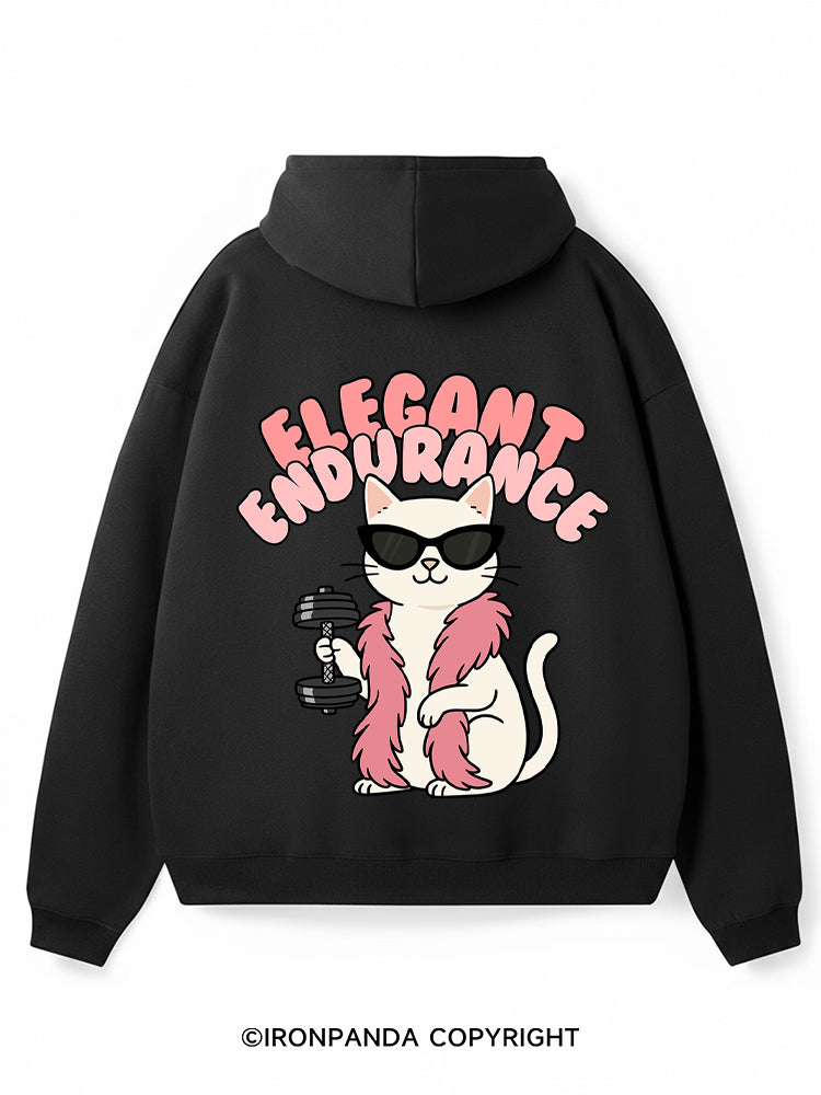 ELEGANT ENDURANCE Premium Fleece Gym Hoodie