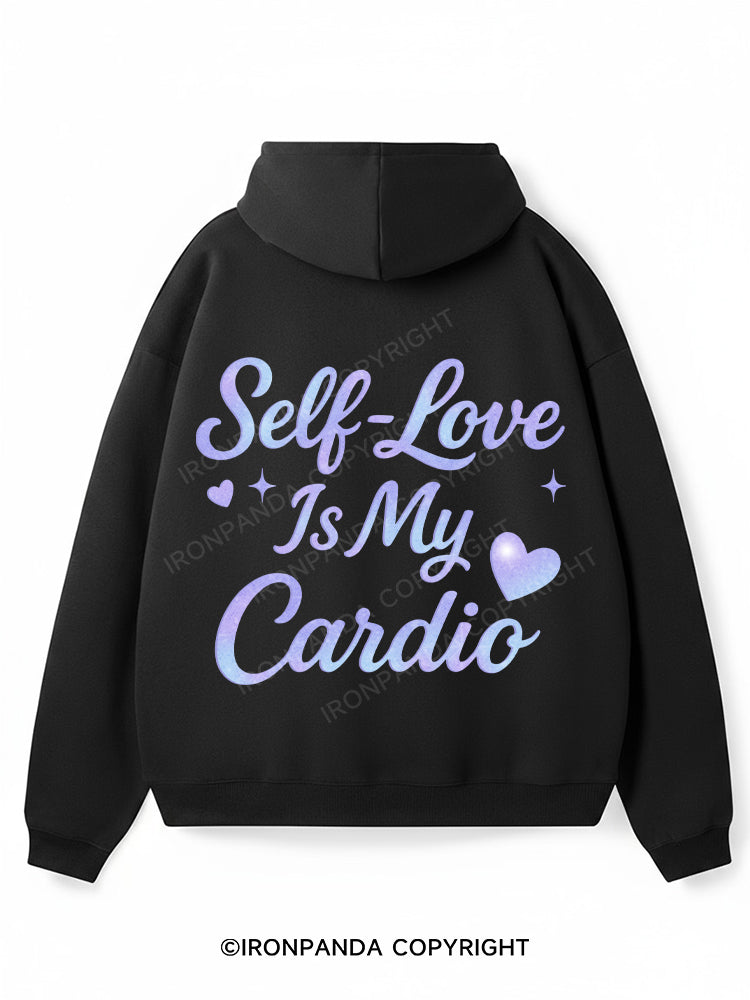 self-love is my cardio Premium Fleece Gym Hoodie