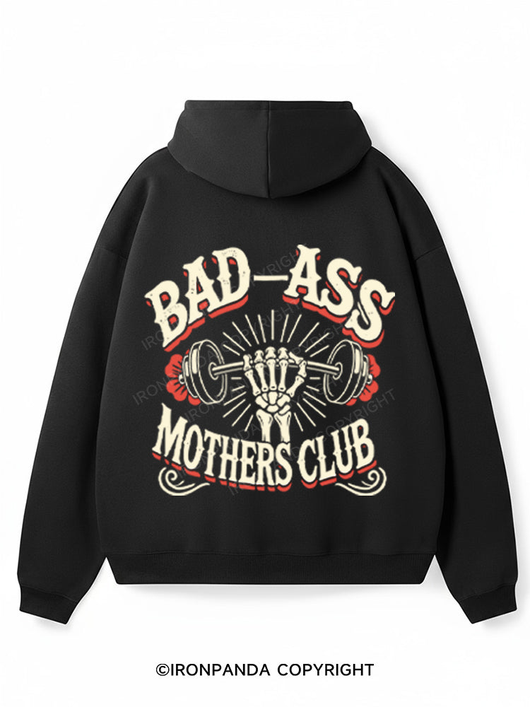 BAD-ASS MOTHERS CLUB Premium Fleece Gym Hoodie