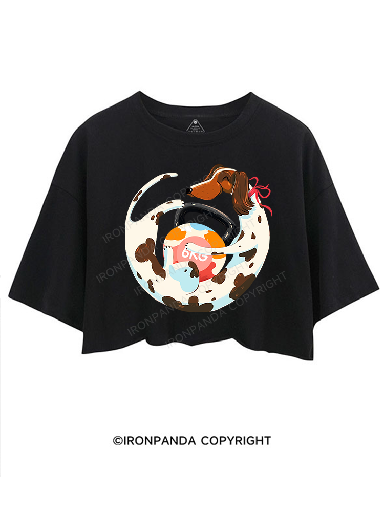 DACHSHUND GAINS CROP TOPS