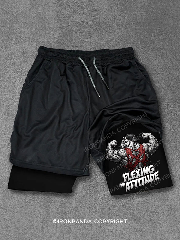 FLEXING ATTITUDE Performance Training Shorts