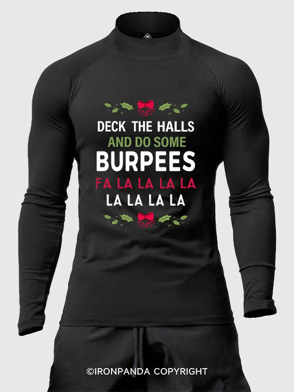 Christmas Burpees Men's Fitted Mock