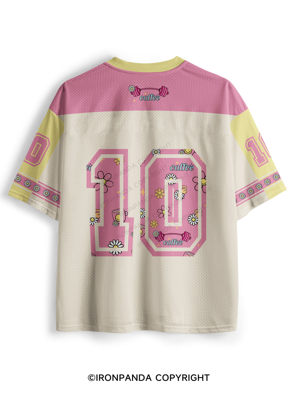 FUELED BY ICED COFFEE & ANXIETY Mesh Jersey