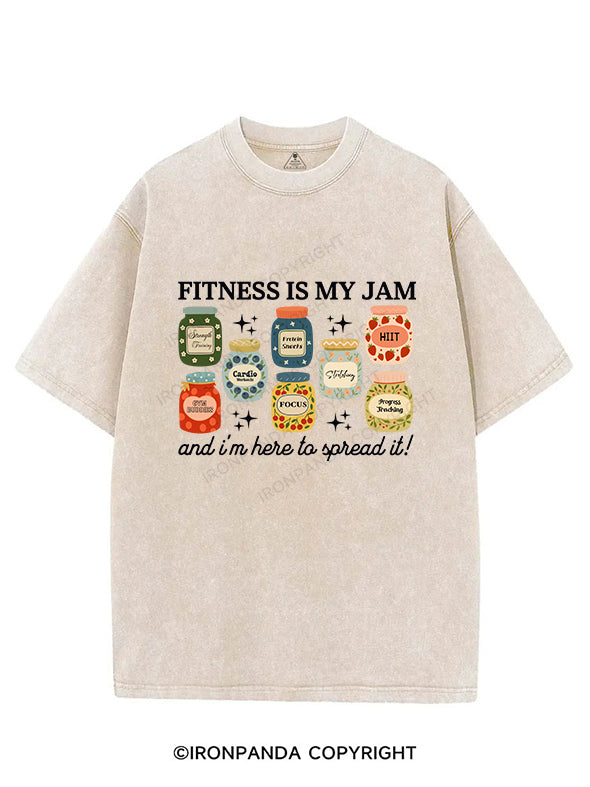 Fitness Is My Jam and I'm Here to Spread It! VINTAGE GYM SHIRT