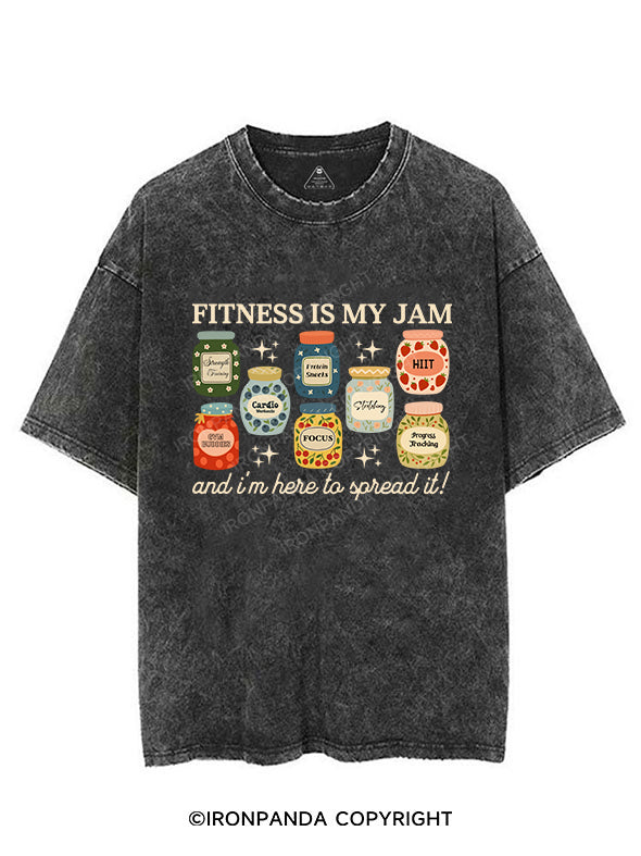 Fitness Is My Jam and I'm Here to Spread It! VINTAGE GYM SHIRT