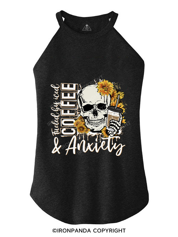 Fueled by Iced Coffee and Anxiety ROCKER COTTON TANK