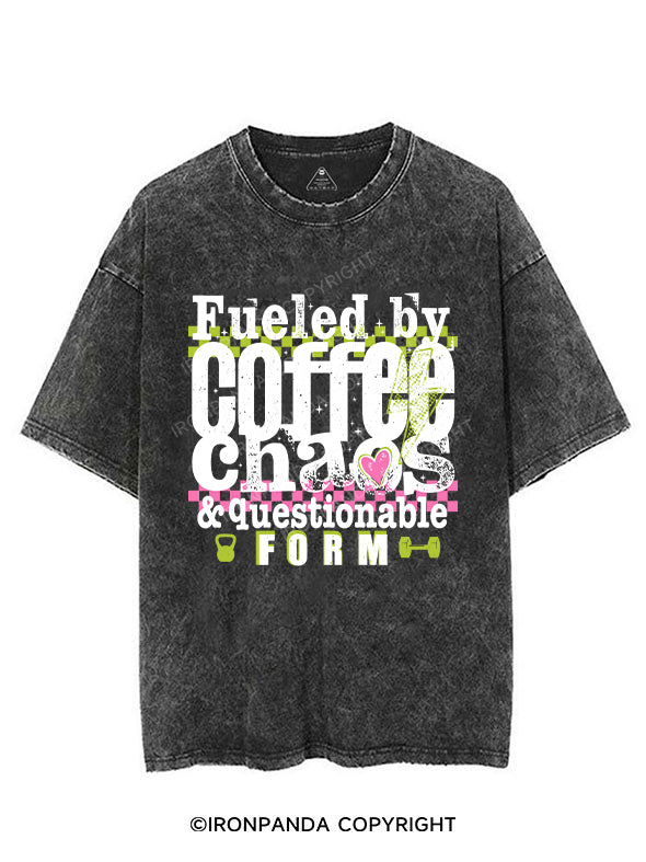 Fueled by coffee, chaos & questionable form VINTAGE GYM SHIRT