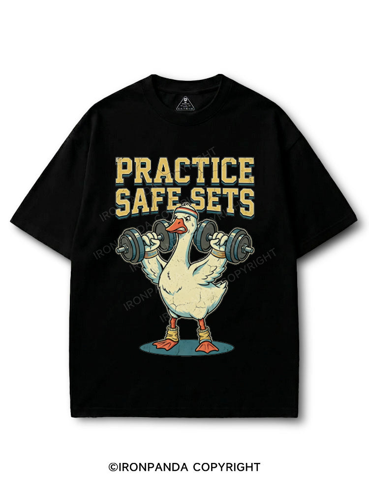 Funny Goose Gym Practice Safe Sets Workout COTTON PUMP COVER