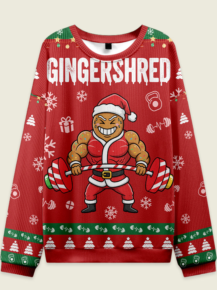 IRONPANDA GINGERSHRED Fitness Theme Ugly Sweater