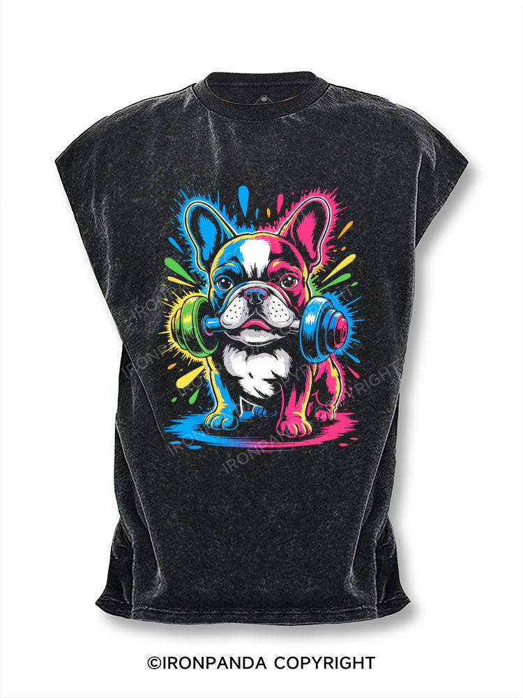Graffiti bulldog Cut Off Tank
