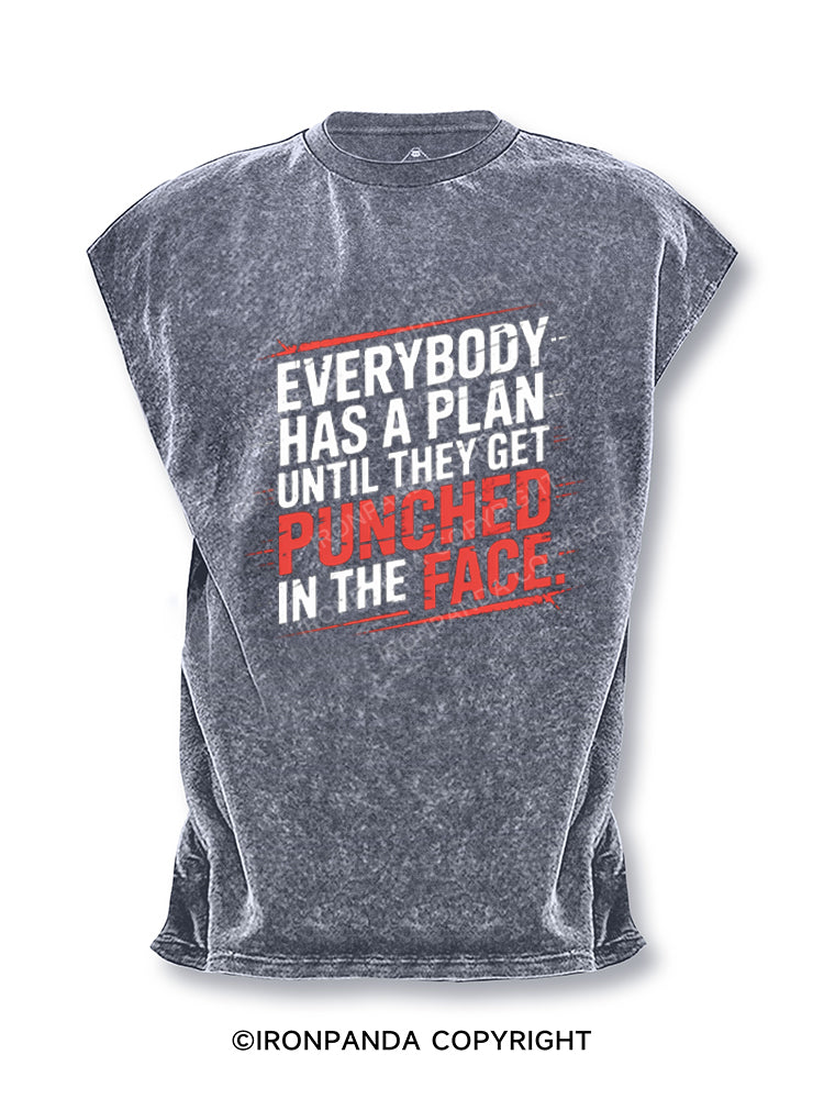 Everybody Has A Plan Until They Get Punched in The Face Cut Off Tank