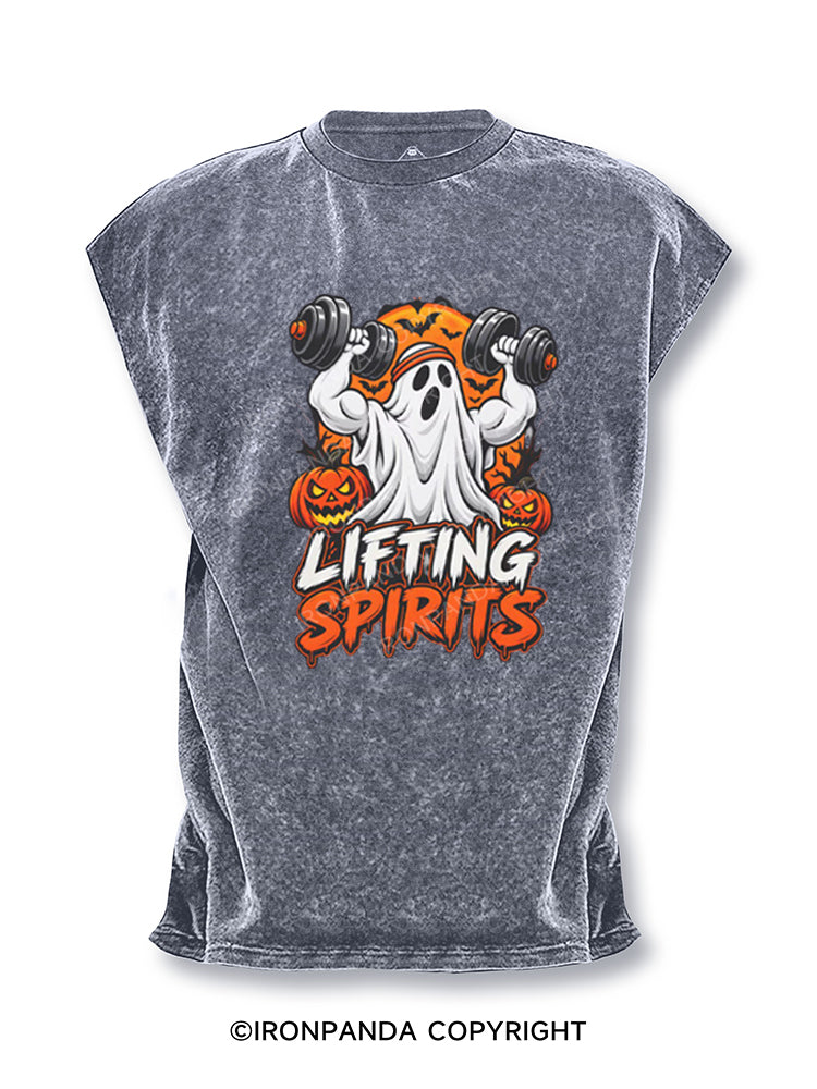 Lifting Spirits Ghost Weightlifting Cut Off Tank