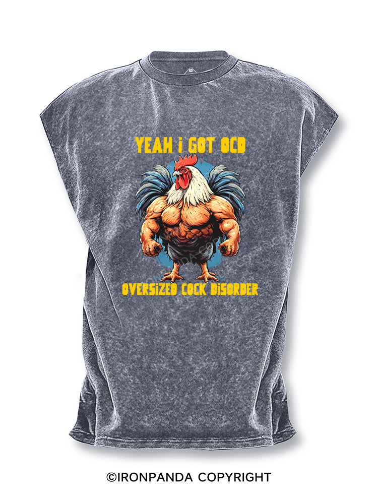 Yeah I got OCD, oversized cock disorder Cut Off Tank