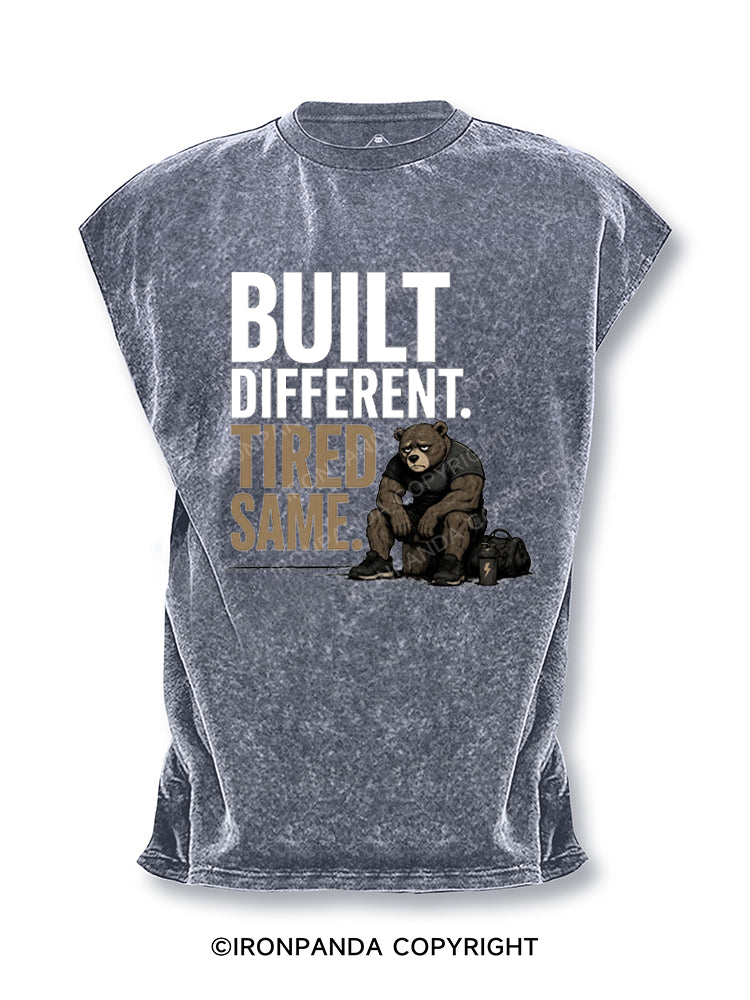Built Different Tired Same Cut Off Tank