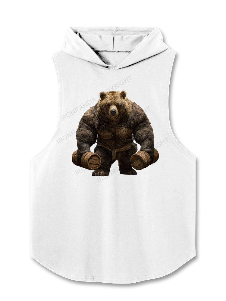 muscle bear Hooded Tank