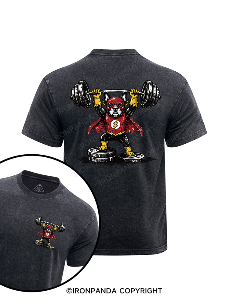 Heavyweight Super printed Washed Gym Shirt