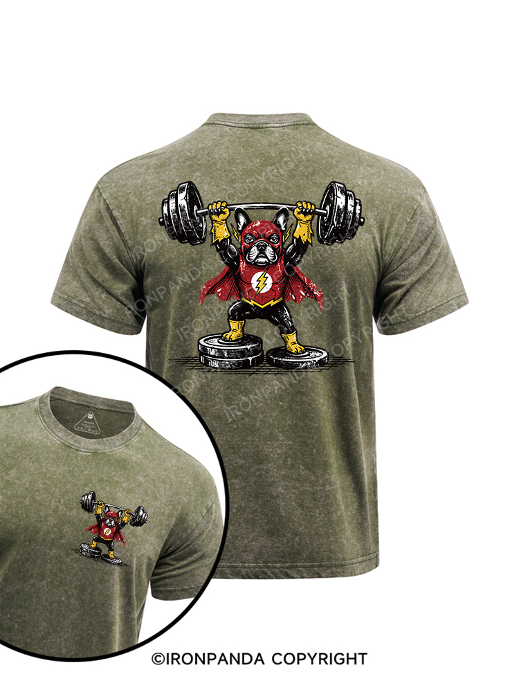 Heavyweight Super printed Washed Gym Shirt
