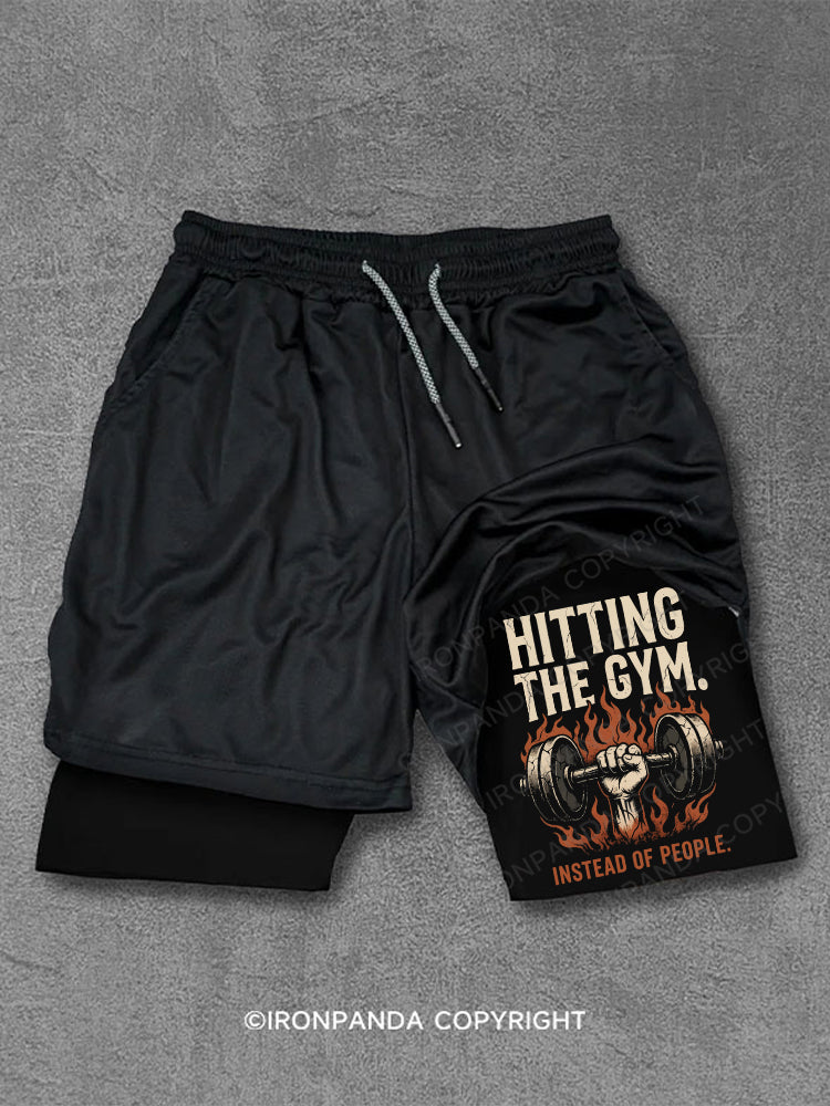 Hitting the gym instead of people Performance Training Shorts