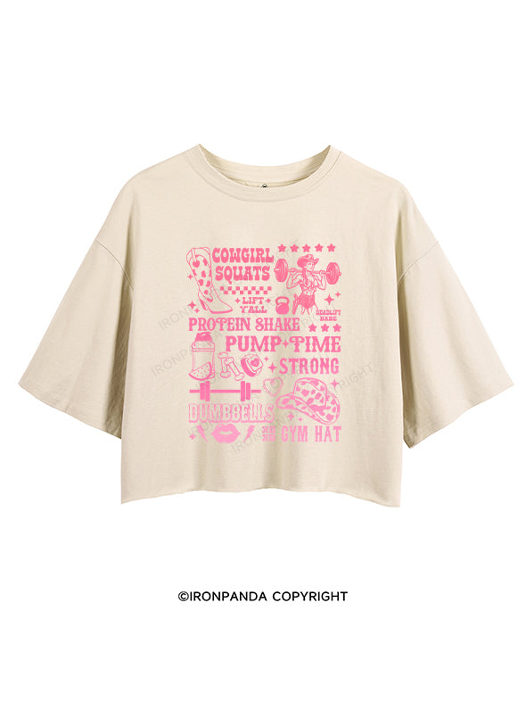 HOWDY, LET’S LIFT! CROP TOPS