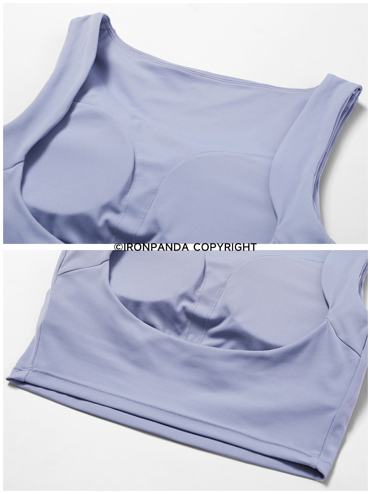 Padded Boat Neck U-Back Workout Tank Top
