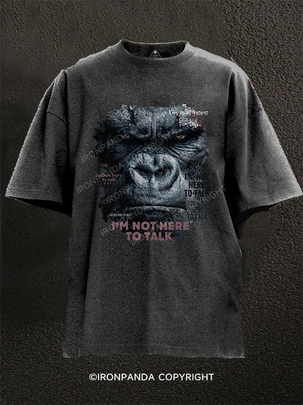 IM NOT HERE TO TANK Washed Gym Shirt