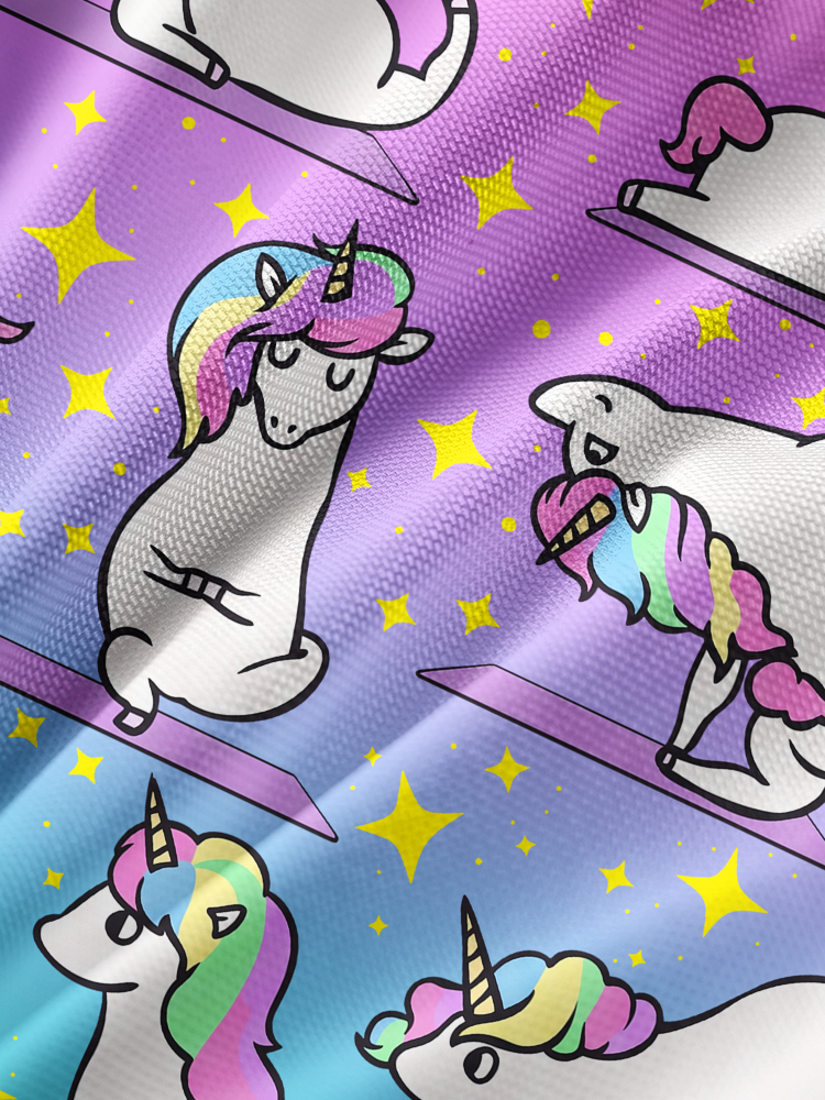 UNICORN YOGA STARLIGHT PARTY Mesh Long Sleeve Top