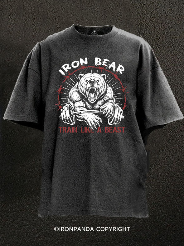 Iron Bear Washed Gym Shirt