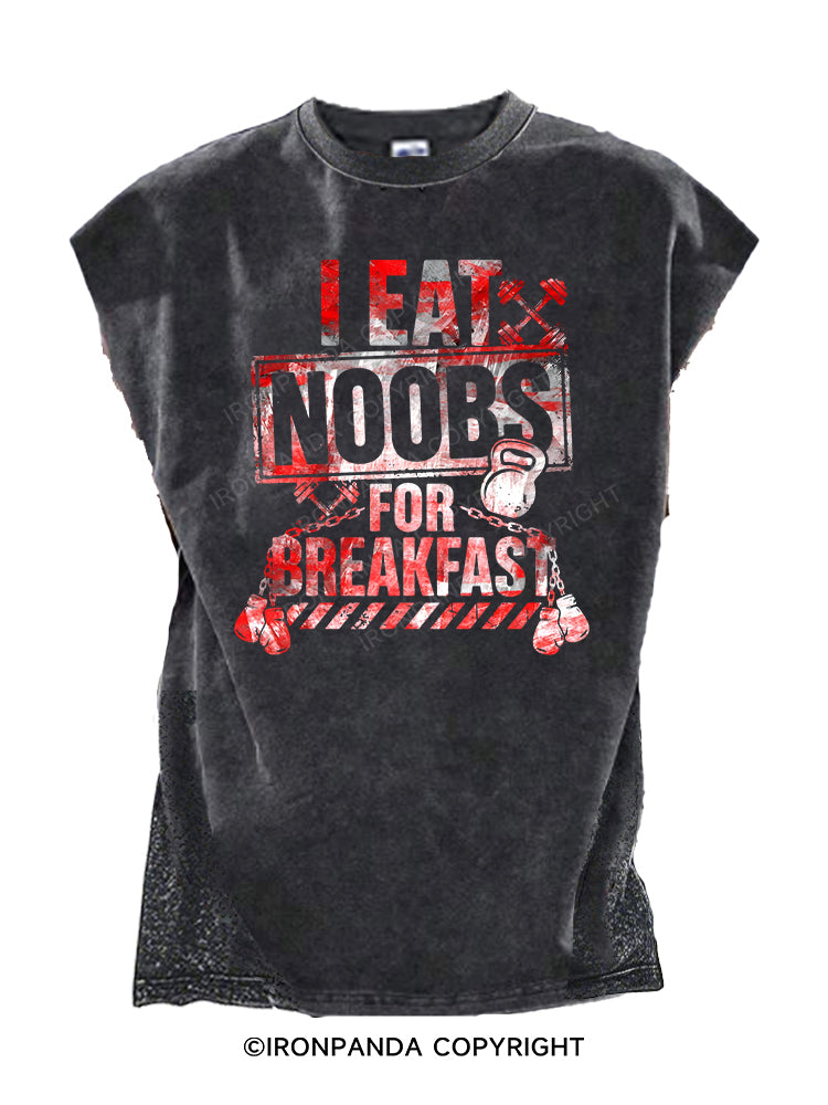 I EAT NOOBS FOR BREAKFAST Cut Off Tank