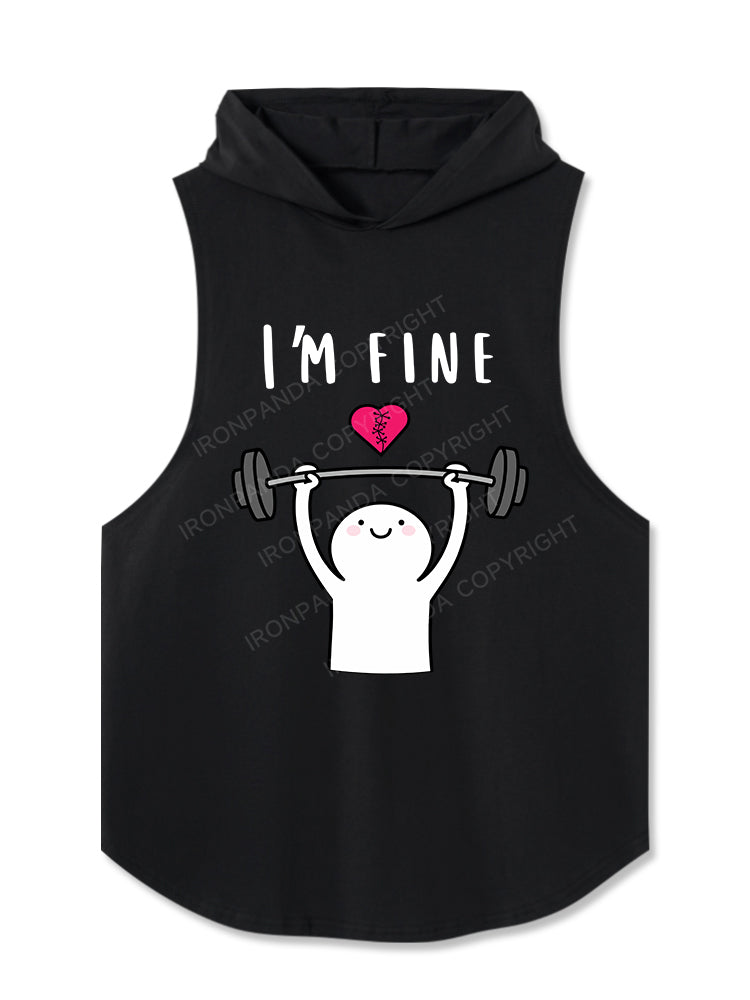 I'M FINE Hooded Tank