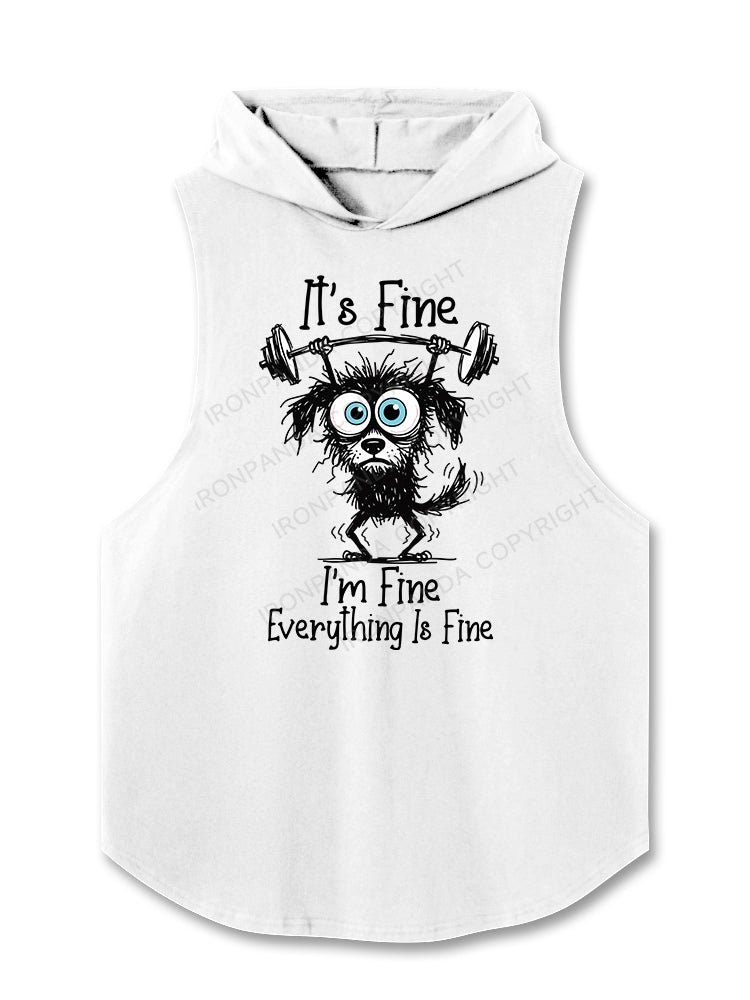 I'm Fine Hooded Tank