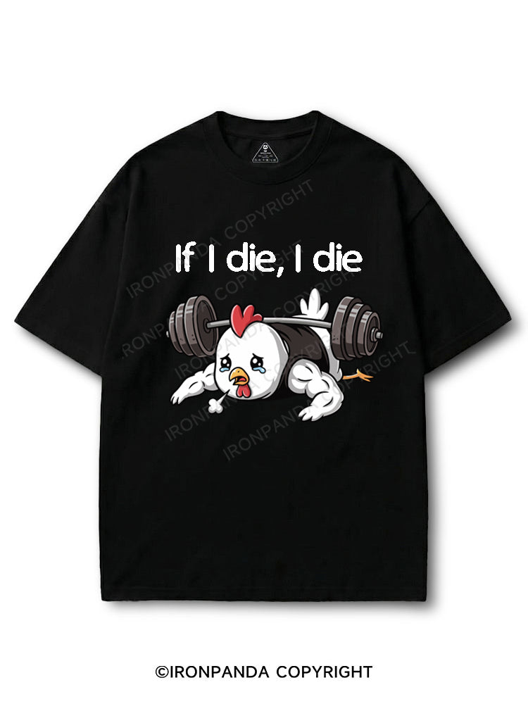 If I die I die COTTON PUMP COVER