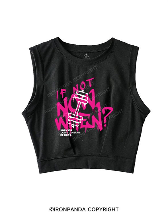 IF NOT NOW, WHEN SLEEVELESS CROP TOPS