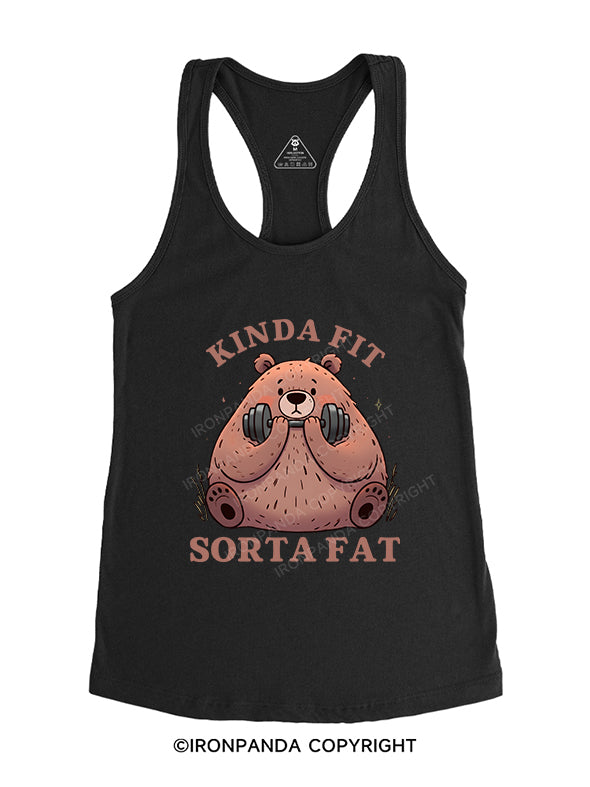 KINDA FIT SORTA FAT Gym Racerback Tank