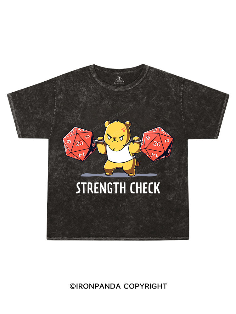 STRENGTH CHECK Kids Washed T-Shirt