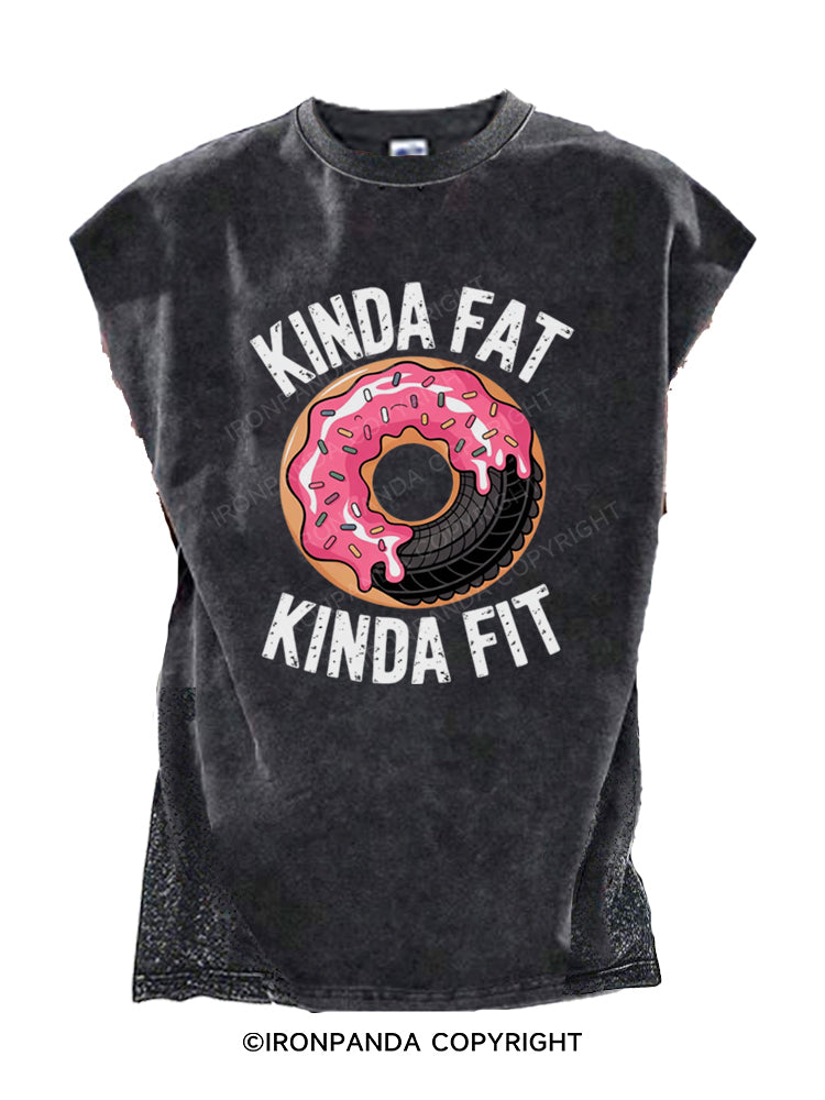 Kinda Fat Fit Funny Cut Off Tank