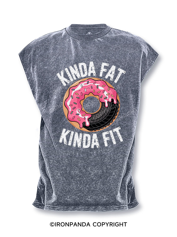 Kinda Fat Fit Funny Cut Off Tank