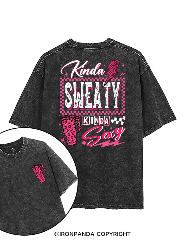 Kinda sweaty printed Gym Shirt