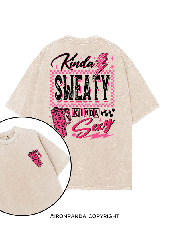 Kinda sweaty printed Gym Shirt