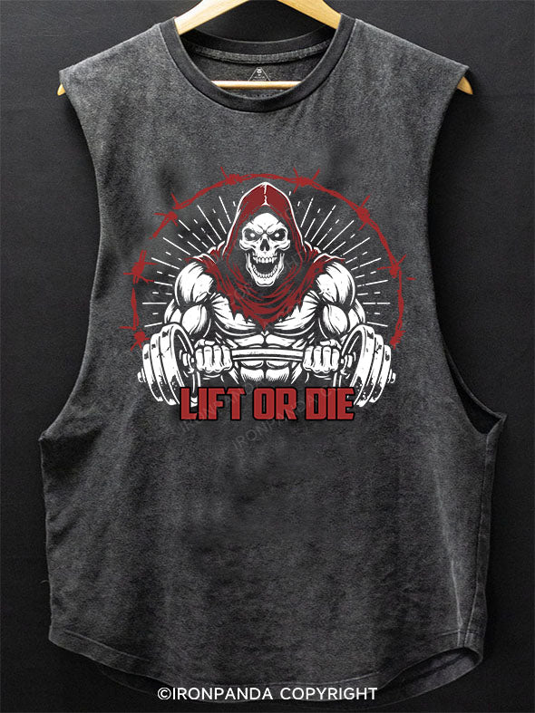 Lift Or Die Scoop Bottom Cotton Tank