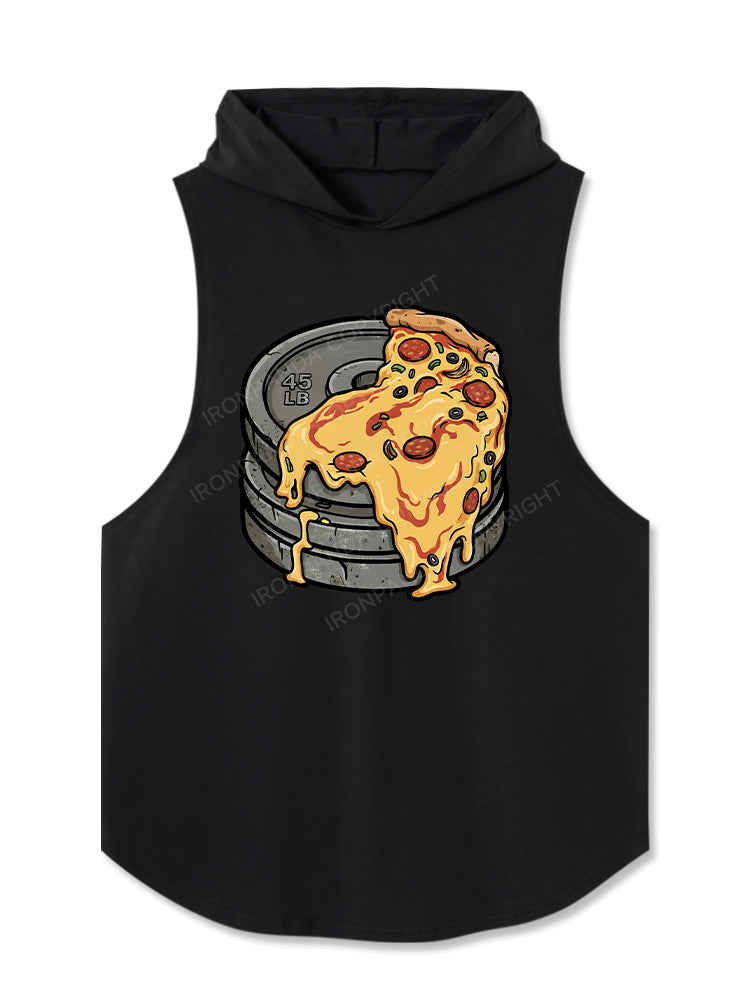 Lift Heavy Eat Pizza Hooded Tank