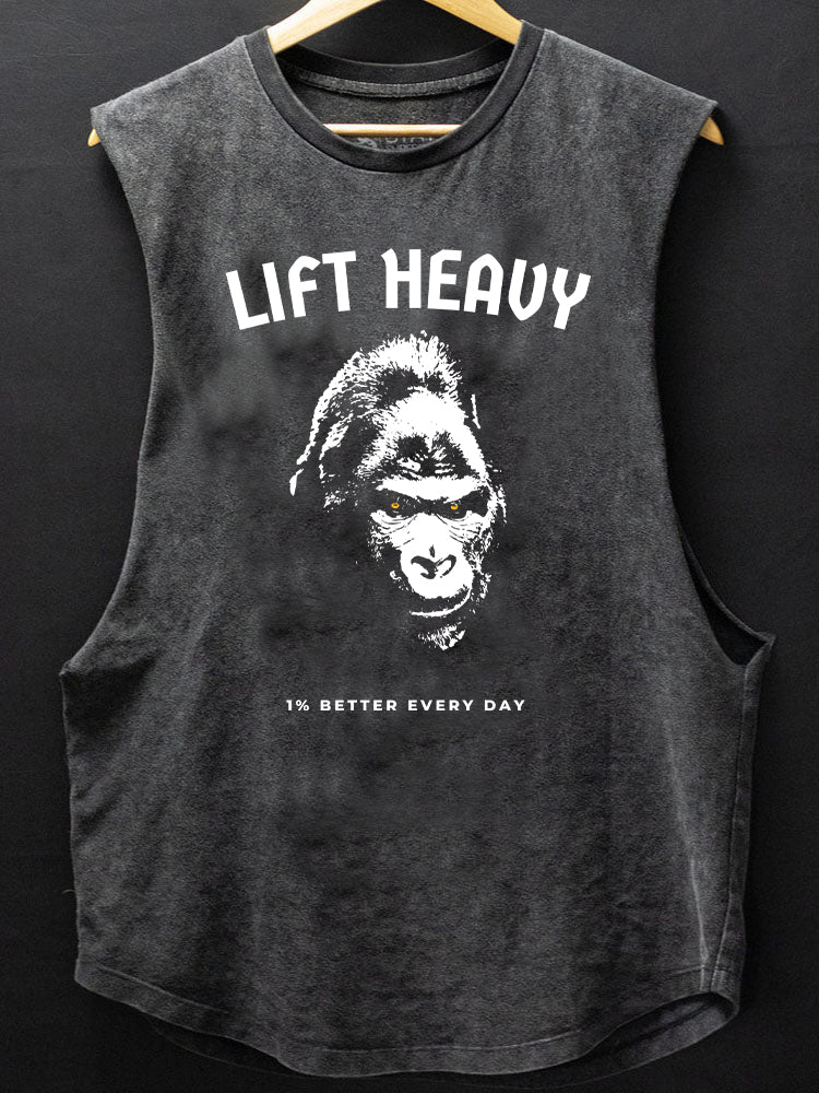 Lift heavy gorilla SCOOP BOTTOM COTTON TANK